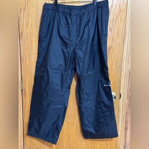 Columbia‎ men’s rain wind pants black sz XXL length 30 elastic waist drawstring